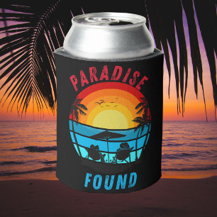 Porta-lata Paraíso Encontrado    Fuga de Praia Tropical