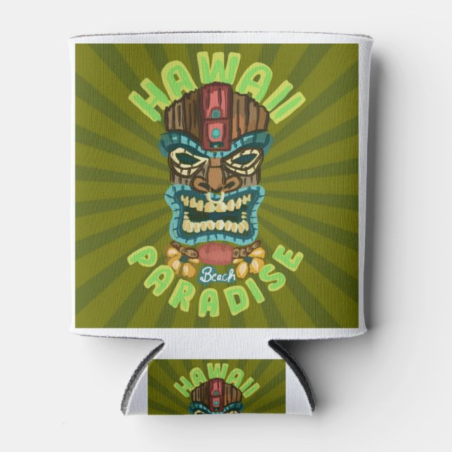 Porta-lata Paraíso Havaiano (Frente)