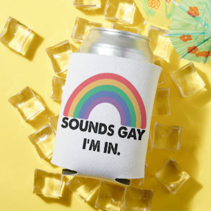 Porta-lata Parece Gay Estou No Mês do Orgulho Gay Colorido