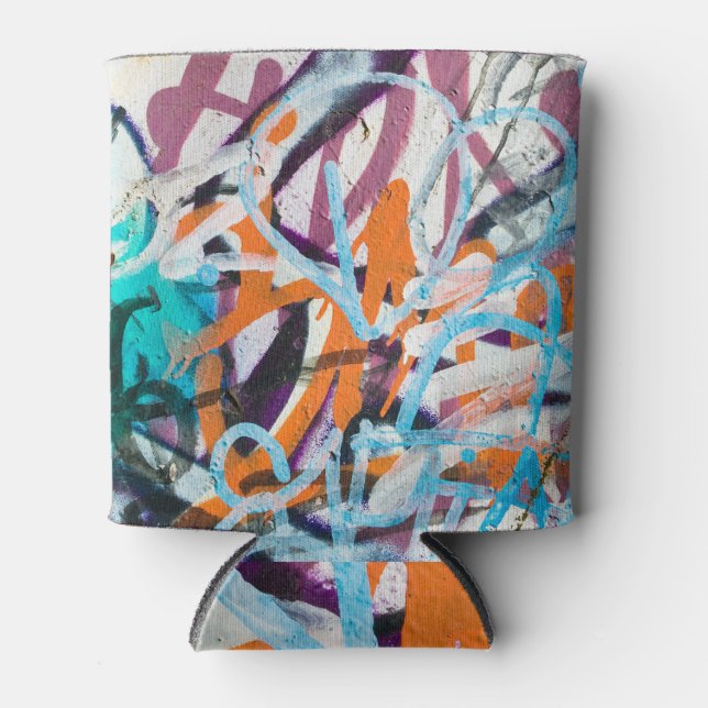 Porta-lata Parede de concreto, textura granulada. (Frente)