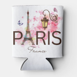 Porta-lata Paris França Torre e Lâmpada Eiffel