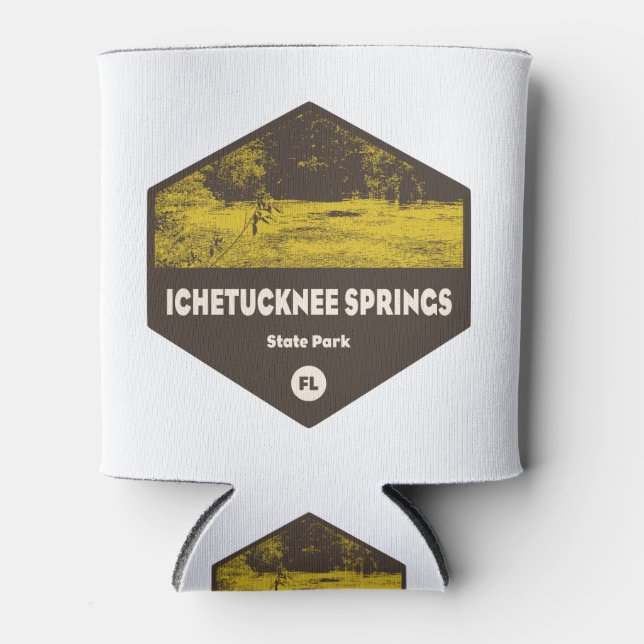 Porta-lata Parque Estadual de Primaveras Ichetucknee na Flóri (Frente)