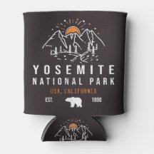 Parque Nacional Yosemite Retro Sunset Mountain