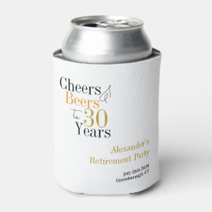 Porta-lata Partido da aposentadoria: 30 anos aplausos e cerve