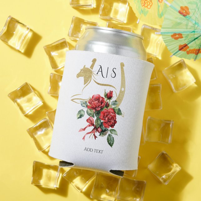 Porta-lata Partido Equestre e Bebidas dos Cavalos da Raça Mod (Verão in situ)