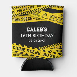 Porta-lata Partido Mistério de Assassinato Amarelo Não Cruze 