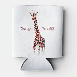 Porta-lata Partido Personalizado Giraffe Wildlife