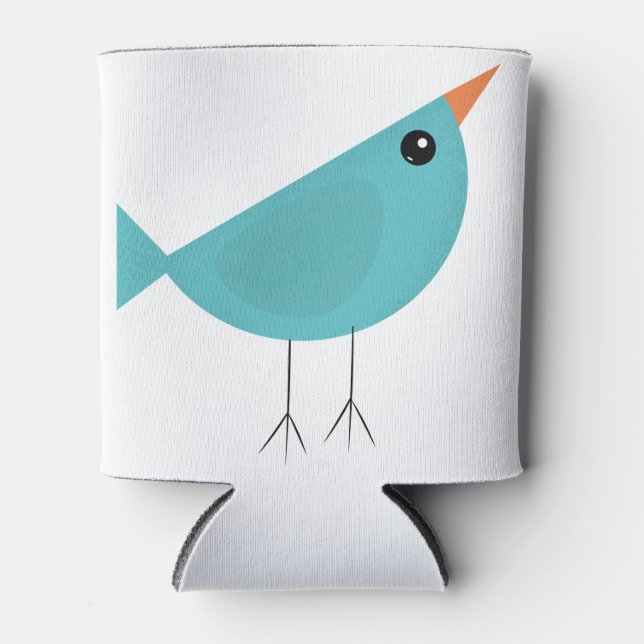 Porta-lata Pássaro azul-bonito (Frente)