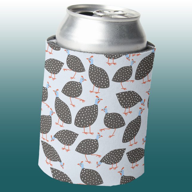 Porta-lata Pássaro-de-bico-corcunda (Fun Guineafowl pattern can cooler)