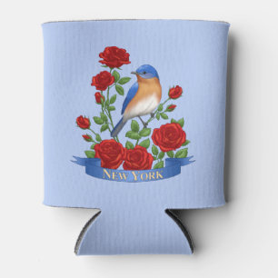 Porta-lata Pássaro e Flor do Estado de Nova Iorque