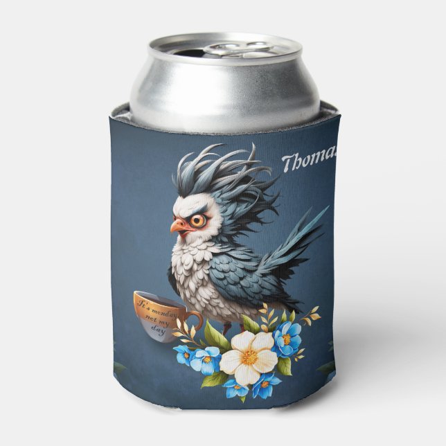 Porta-lata Pássaro rabugento na segunda. (Can Front)