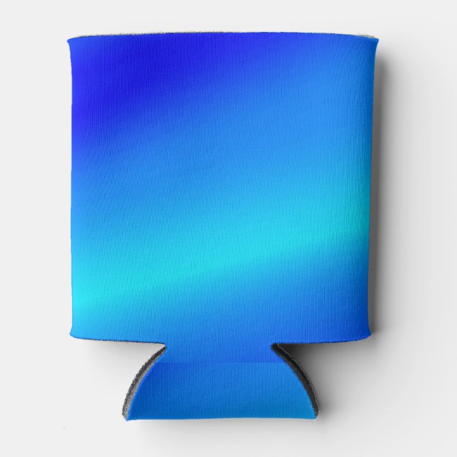 Porta-lata Pastel abstrato de cor azul-ópera ombre (Frente)