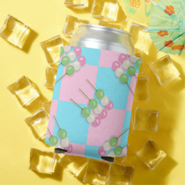 Porta-lata Pastel Azul-Rosa Verificado com Dango Cooler