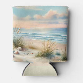 Porta-lata Pastel Coastal Dunes Watercolor