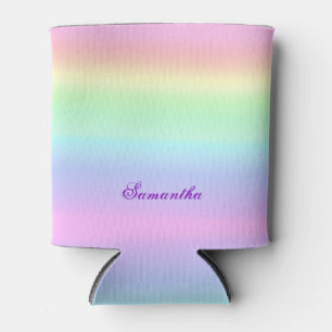 Porta-lata Pastel Ombre Rainbow