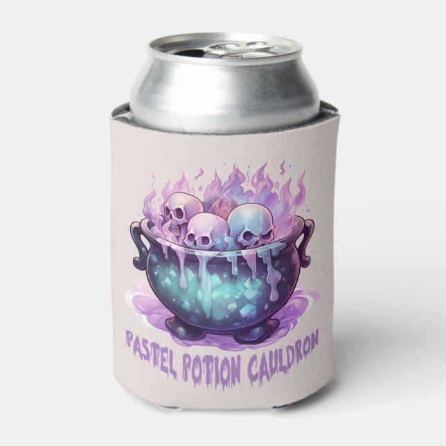 Porta-lata Pastel Potion Cauldron (Can Front)