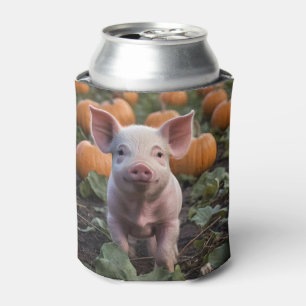 Porta-lata **"Patch da Alegria: Um Feliz Porco de Bebê entre 