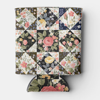 Porta-lata Patchwork Floral: Vintage Mix