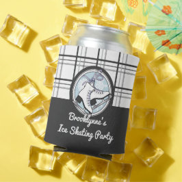 Porta-lata Patinação de gelo Moderna do Tartan Personalizada