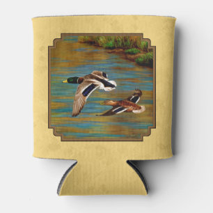 Porta-lata Patos Selvagens Voadores Amarelo
