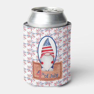 Porta-lata Patriotic Gnome Cooler