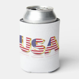 Porta-lata Patriotic USA Flag Can Cooler