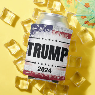 Porta-lata Patriótica American Flag Trump 2024