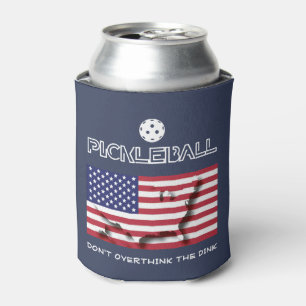 Porta-lata Patriótico NÃO PENSE MUITO NO DINK Pickleball