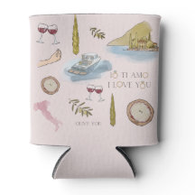 Patterned Lake Como favor de casamento Cooler ediç