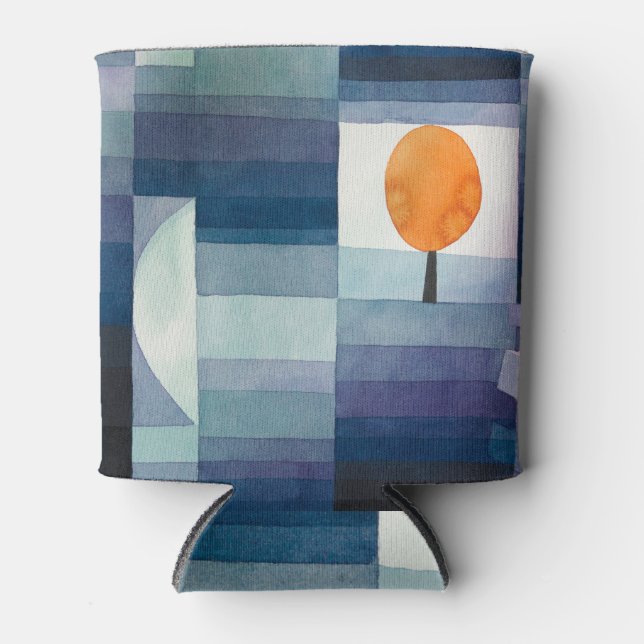 Porta-lata Paul Klee Abstrato Tree Blue Painting (Frente)