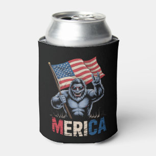 Porta-lata Pé Grande América Rocha Bandeira Americana Patriót