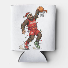 Porta-lata Pé Grande Sasquatch Basquete Natal 2026 Feriado