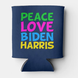 Porta-lata Peace Love Biden Harris Cute 2024 Election