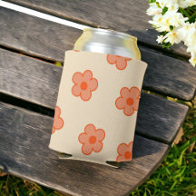 Peach Orange Floral Tropical Primavera Verão