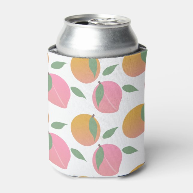 Porta-lata Peach Orange Fruta Patterno White (Can Front)