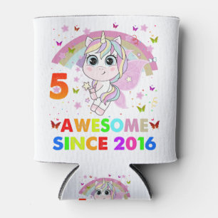 Porta-lata Peça de Unicórnio 5 de Aniversário de 5 Anos
