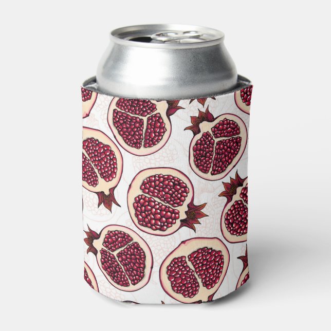 Porta-lata Pedaços de romã em branco (Can Front)