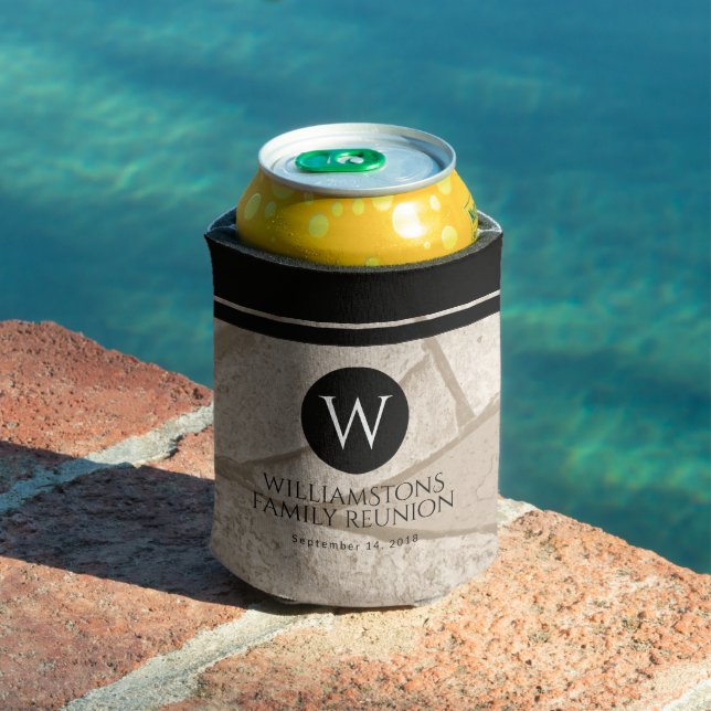 Porta-lata Pedras Rachadas Toneladas De Sepia Elegante (Piscina in situ)