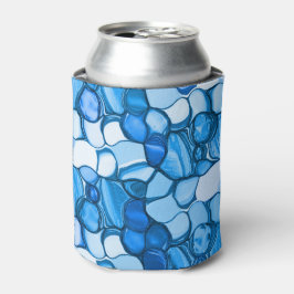 Porta-lata Pedras redondas em tons de azul real