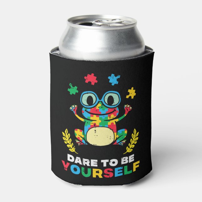 Porta-lata Pegue esse Quebra-cabeça bonito, Sapo, se atreve a (Can Front)