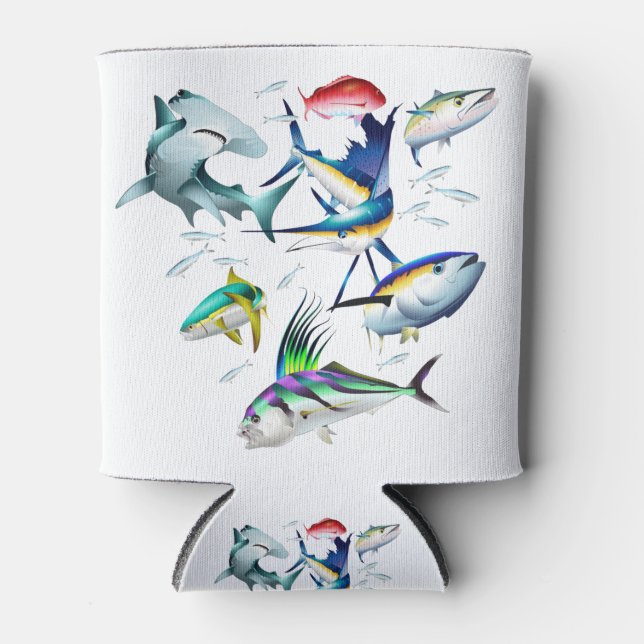 Porta-lata Peixe desportivo do Pacífico (Frente)