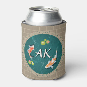 Porta-lata Peixe Koi na lagoa 3d realista personalizado inici