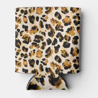 Porta-lata Pele-leopardo de aquarela, gradiente de coloração 