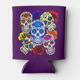 Porta-lata Peles de Açúcar Rosas Coloridos Cinco Todas as Alm