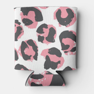 Porta-lata Pelt Leopardo: Textura Rosa Preta