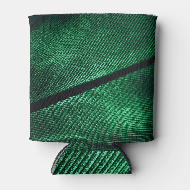 Porta-lata Pena Verde, Linda Textura Padrão. (Frente)