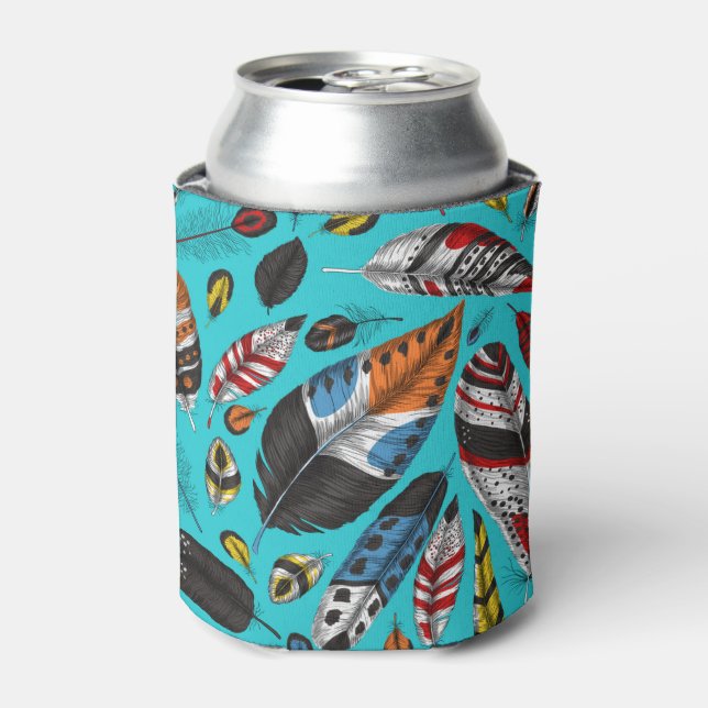 Porta-lata Penas coloridas (Can Front)