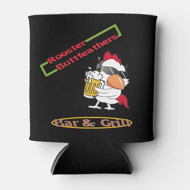 Porta-lata Penas de Botões do Galo podem esfriar (Frente)