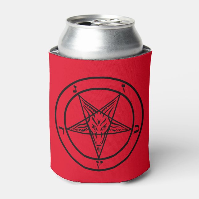 Porta-lata Pentagrama do Baphomet (Can Front)