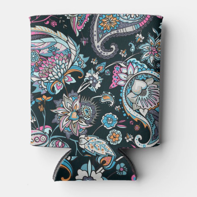 Porta-lata Pepino Paisley: padrão uniforme tradicional. (Frente)